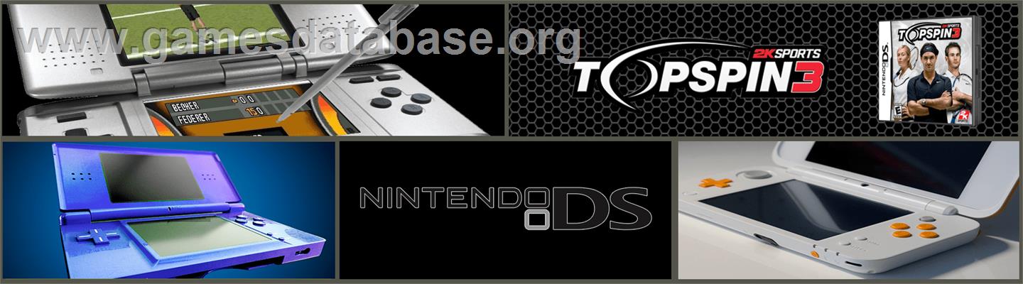 Top Spin 3 - Nintendo DS - Artwork - Marquee
