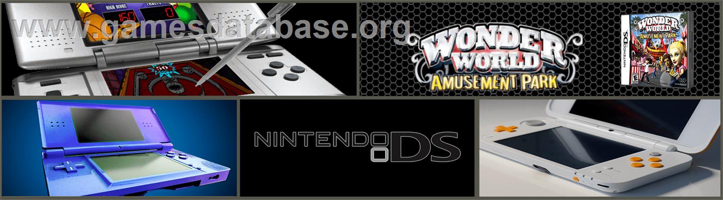 Wonder World Amusement Park - Nintendo DS - Artwork - Marquee
