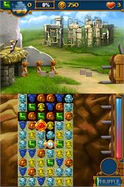 In game image of 7 Wonders 2 on the Nintendo DS.