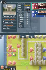 In game image of Advance Wars - Days Of Ruin on the Nintendo DS.
