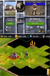 In game image of Age Of Empires - Mythologies on the Nintendo DS.