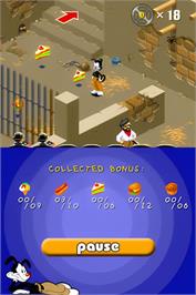 In game image of Animaniacs - Lights Camera Action ! on the Nintendo DS.