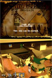 In game image of Ankh - La Malediction Du Roi Scarabee on the Nintendo DS.