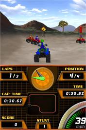 In game image of Atv Quad Frenzy on the Nintendo DS.