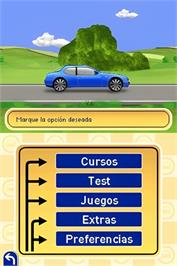 In game image of Autoescuela Trainer on the Nintendo DS.