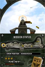 In game image of B-17 Fortress In The Sky on the Nintendo DS.