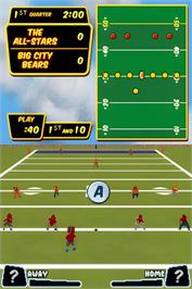 In game image of Backyard Sports - Rookie Rush on the Nintendo DS.