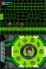 In game image of Ben 10 Omniverse on the Nintendo DS.