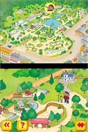 In game image of Benjamin Bluemchen - Ein Tag Im Zoo on the Nintendo DS.