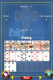 In game image of Best Of Card Games on the Nintendo DS.