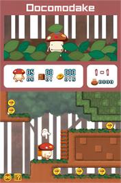 In game image of Boing! Docomodake DS on the Nintendo DS.