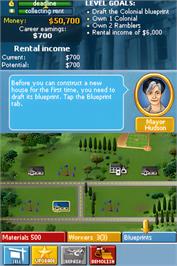 In game image of Build-a-lot on the Nintendo DS.