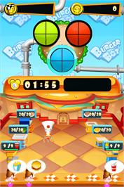 In game image of Burger Bot on the Nintendo DS.