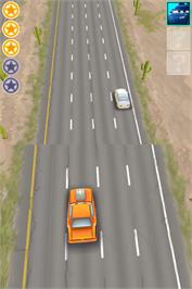 In game image of Cars on the Nintendo DS.
