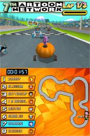 In game image of Cartoon Network Racing on the Nintendo DS.