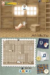 In game image of Charlotte's Web on the Nintendo DS.