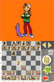 In game image of Chess For Kids on the Nintendo DS.