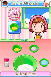 In game image of Cooking Mama 2 - Dinner With Friends on the Nintendo DS.