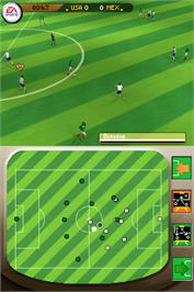 In game image of Coupe Du Monde De La Fifa 2006 on the Nintendo DS.