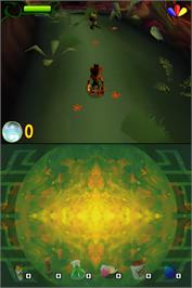 In game image of Crash Of The Titans on the Nintendo DS.