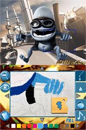 In game image of Crazy Frog - Collectables Art School on the Nintendo DS.