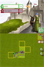 In game image of Crazy Machines 2 on the Nintendo DS.