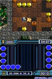 In game image of Crystal Mines on the Nintendo DS.