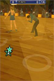 In game image of Dancing With The Stars - We Dance! on the Nintendo DS.