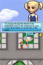 In game image of Daring Game For Girls, The on the Nintendo DS.