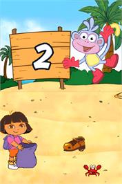In game image of Dora Sauve Les Sirènes on the Nintendo DS.
