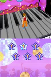 In game image of Dream Dancer on the Nintendo DS.