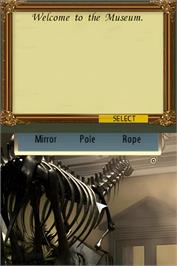 In game image of Escape The Museum on the Nintendo DS.