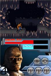 In game image of Fantastic Four - Rise Of The Silver Surfer on the Nintendo DS.