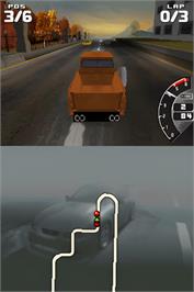 In game image of Ford Racing 3 on the Nintendo DS.