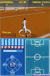 In game image of Galactik Football on the Nintendo DS.