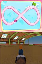 In game image of Grand Galop on the Nintendo DS.