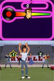 In game image of Grease - Le Jeu Vidéo Officiel on the Nintendo DS.