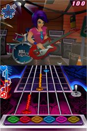 In game image of Guitar Rock Tour on the Nintendo DS.