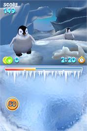 In game image of Happy Feet on the Nintendo DS.