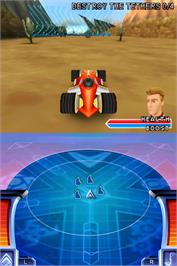 In game image of Hot Wheels - Battle Force 5 on the Nintendo DS.