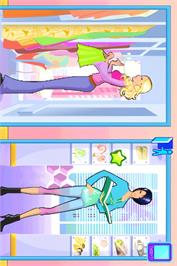In game image of Imagine Fashion Designer World Tour on the Nintendo DS.