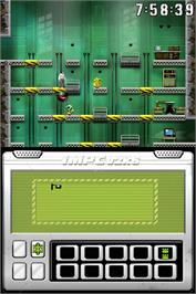 In game image of Impossible Mission on the Nintendo DS.