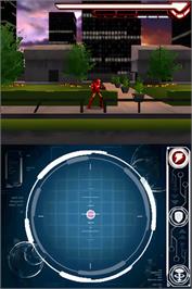 In game image of Iron Man 2 on the Nintendo DS.