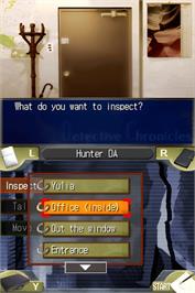 In game image of Jake Hunter - Detective Chronicles on the Nintendo DS.