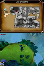 In game image of James Cameron's Avatar - The Game on the Nintendo DS.