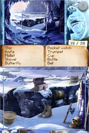 In game image of Jewel Link Mysteries - Mountains Of Madness on the Nintendo DS.