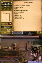In game image of Jewel Quest - Mysteries 2 on the Nintendo DS.