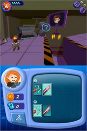 In game image of Kim Possible - Global Gemini on the Nintendo DS.