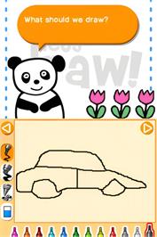 In game image of Let's Draw on the Nintendo DS.