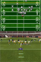 In game image of Madden Nfl 08 on the Nintendo DS.